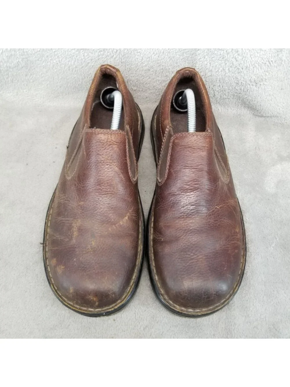 Dr Martens Shoes Mens Size 10 Bryce Brown Leather Slip On Casual *Read*
